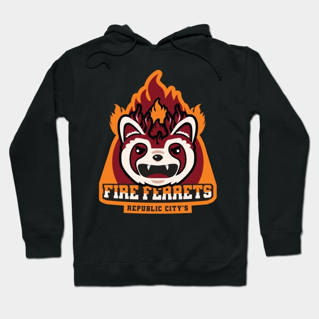 Fire Ferrets! Hoodie by Lirique